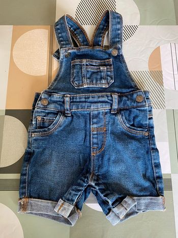 Combishort en jeans 12-18 mois