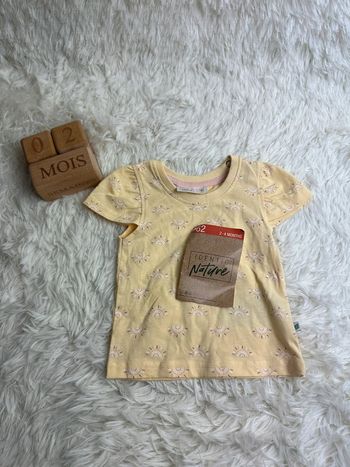 T-shirt identic nature taille 2-4 mois