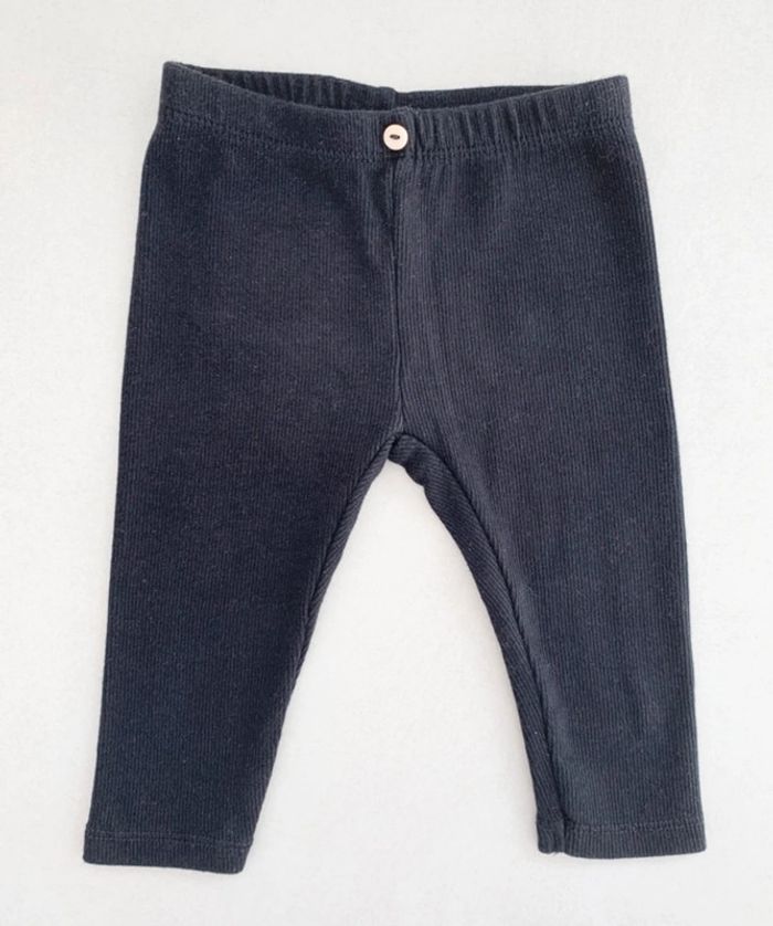 Legging côtelé noir zara 3/6 mois