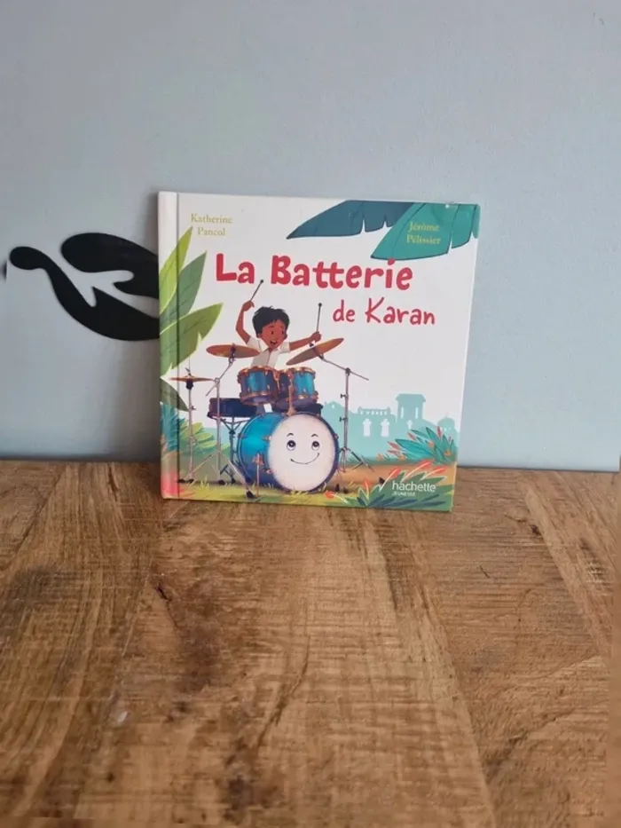 Livre enfant la batterie de karan