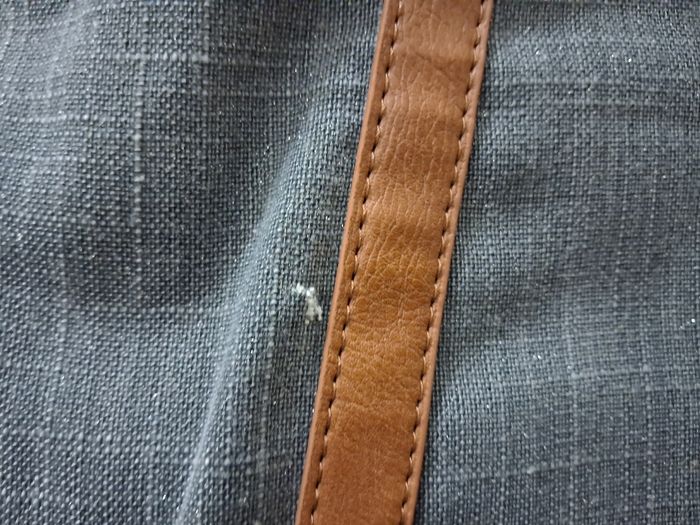 Grand sac à main en jean gris - photo numéro 4