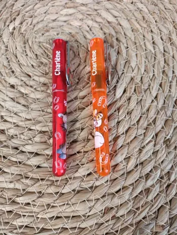 Lot stylo bille/stylo-plume charlène