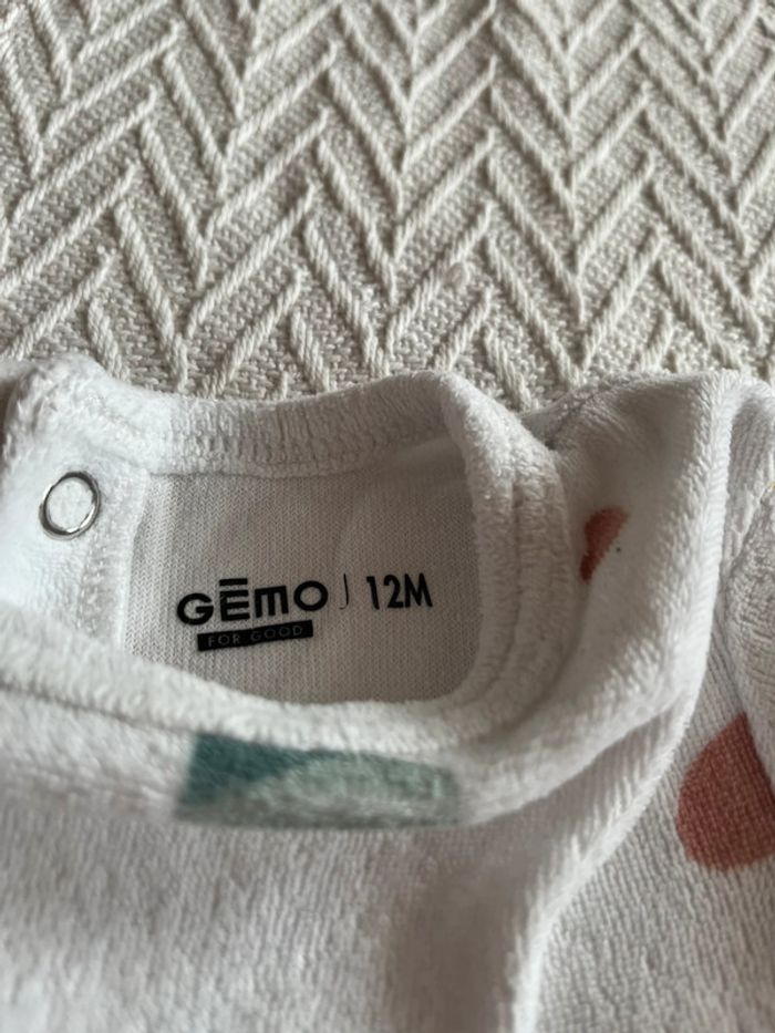 Pyjama blanc avec cœur - photo numéro 2