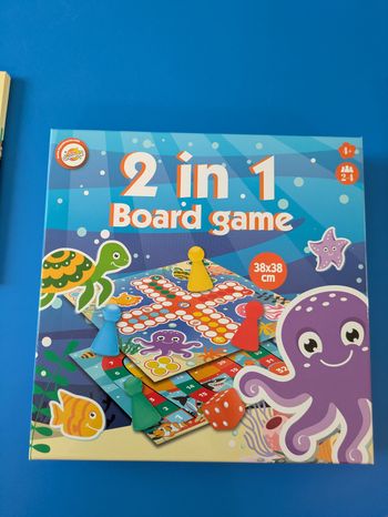 Jeu 2 en 1 petits chevaux et jeu de l'oie