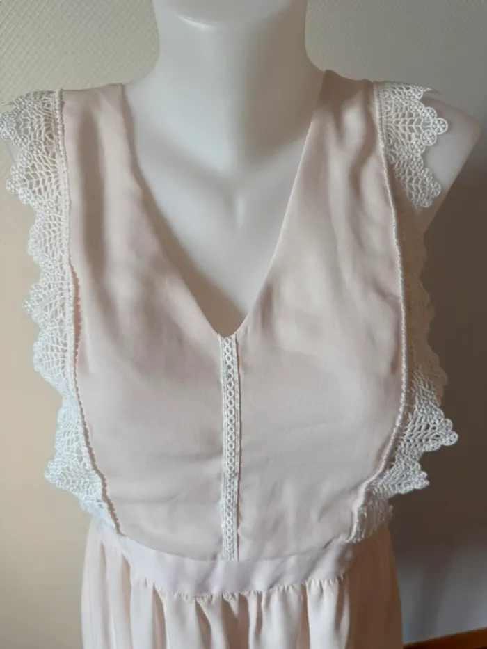 Robe rose pale en très bon état naf naf taille 44 - photo numéro 3