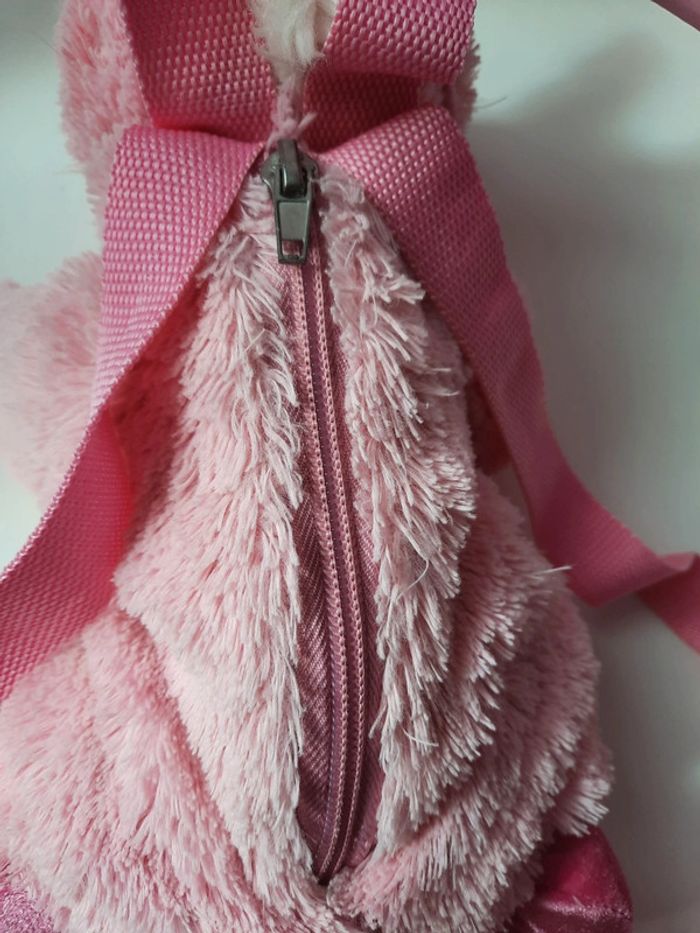 Sac à dos peluche licorne - photo numéro 3