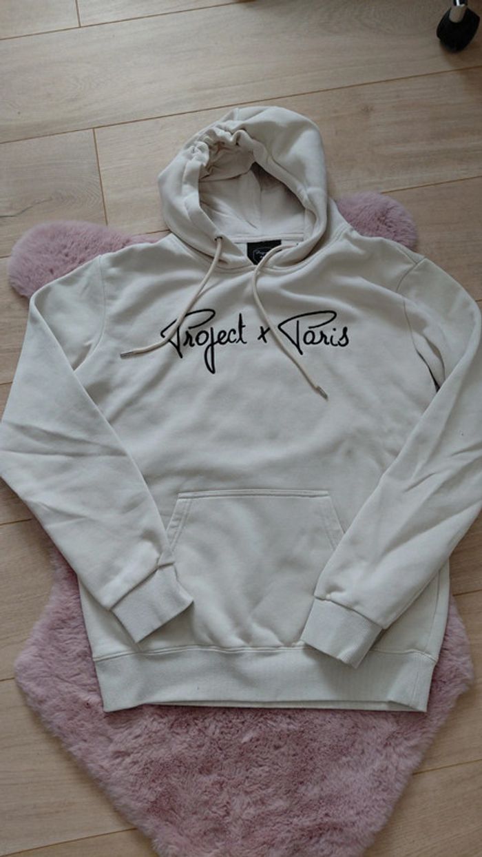 Pull à capuche Project X beige taille S