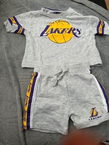 Ensemble t-shirt et short LAKERS