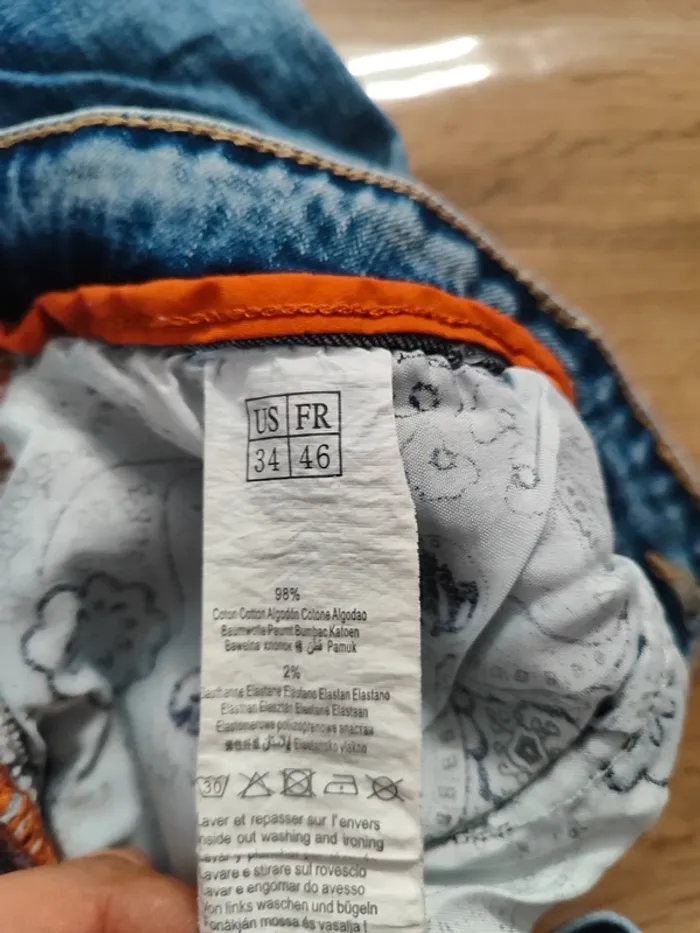Jean droit Terance Kole Bleu Taille 46 - Confort et style ! Prix mini ! - photo numéro 9