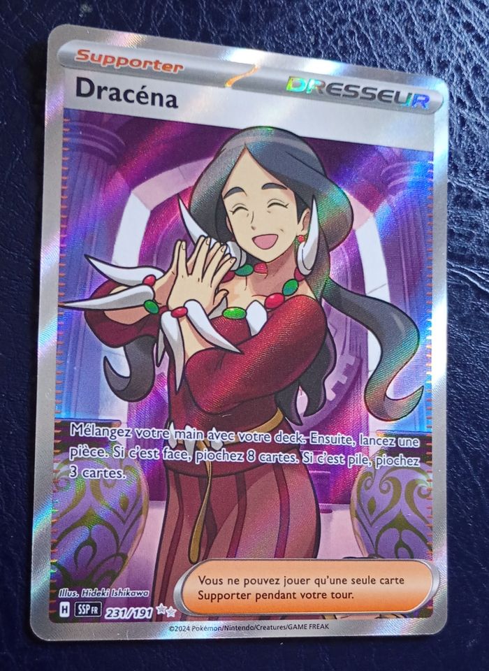 Carte pokémon Dracéna full Art 231/191 Étincelles Déferlantes Fr - photo numéro 2