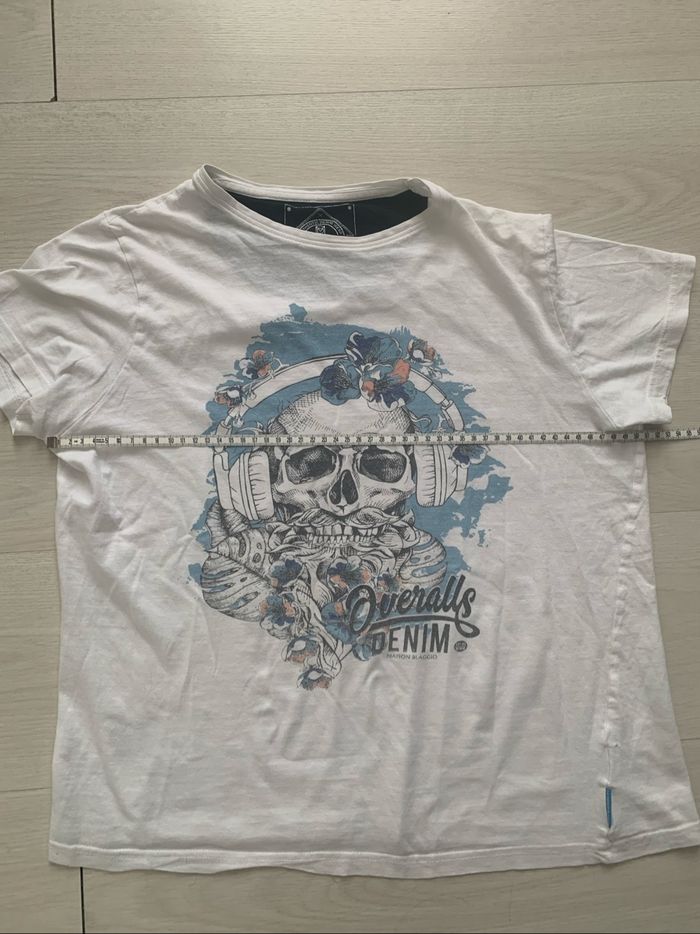 T-shirt Blanc imprimé taille S - photo numéro 3