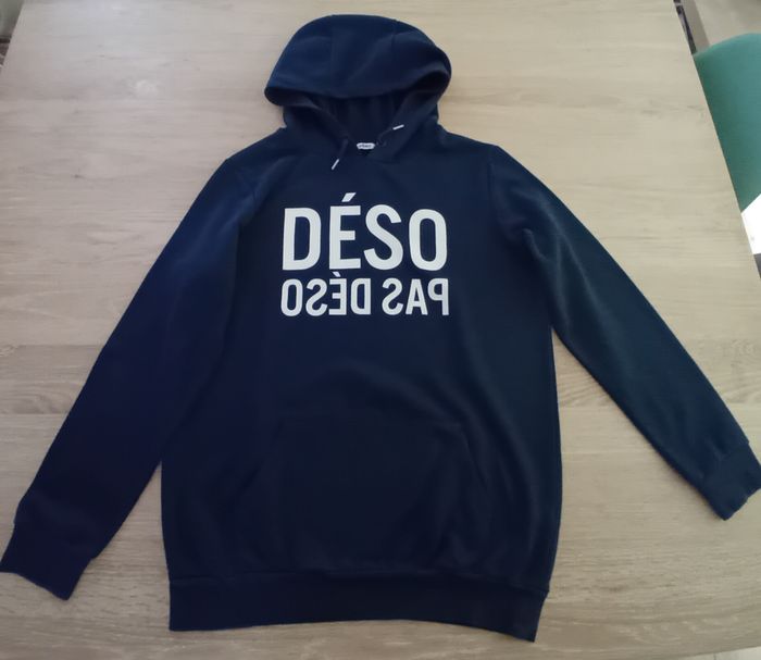 Sweat à capuche Gémo garçon 16 ans - Neuf