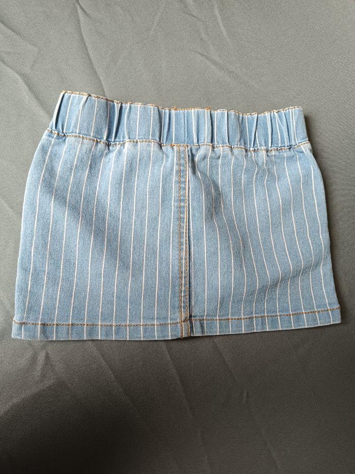 Jupe en jean rayée 💕 Taille 92 cm - photo numéro 5