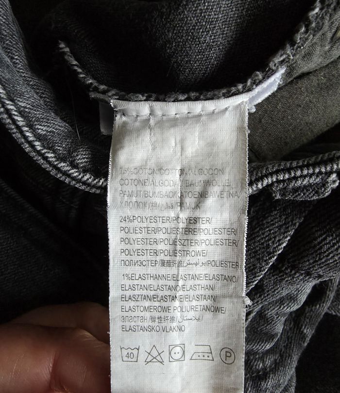 Kiabi Jean Slim Coton Gris Très bon état 36 - photo numéro 7