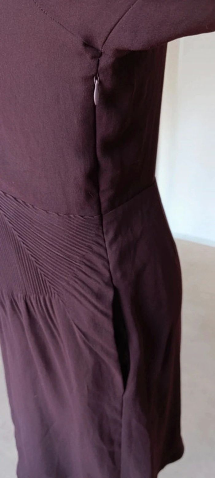 Robe Cotelac bordeaux taille 0 - comme neuve - photo numéro 4