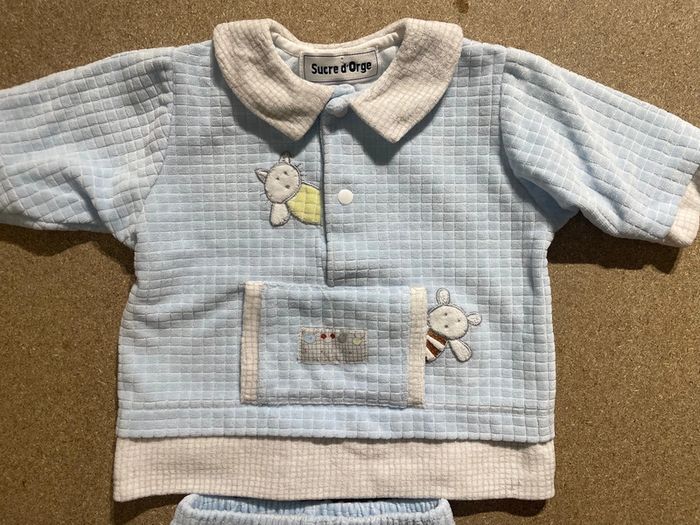 Pyjama garçon sucre d’orge 3 mois - photo numéro 4