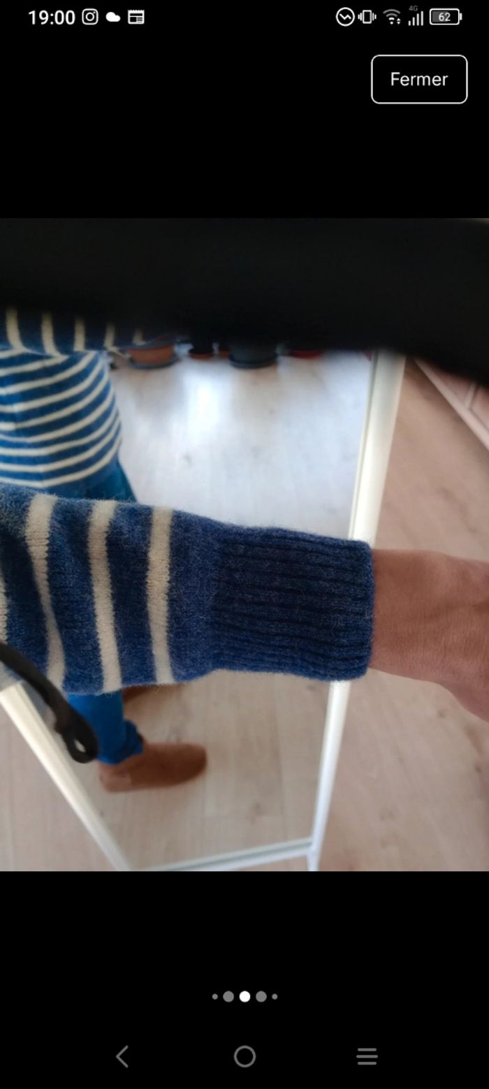 Pull marin vintage s pure laine vierge c 81 - photo numéro 5