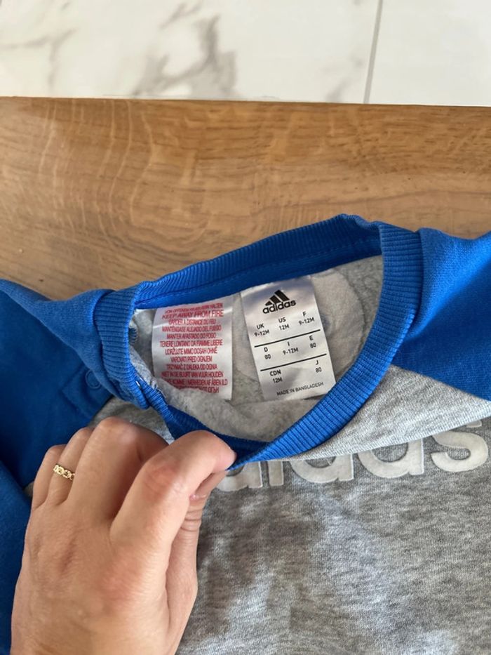 Ensemble Adidas bébé garçon 9-12 mois - photo numéro 2