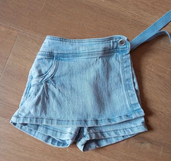 Jupe short en jean