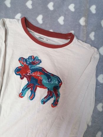 T-shirt manches longues 🦌 garçon 12 ans