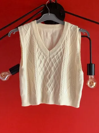 Pull sans manches femme