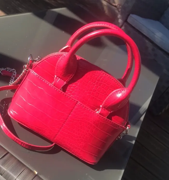 petit sac a mains rose à bandoulière zara - photo numéro 4