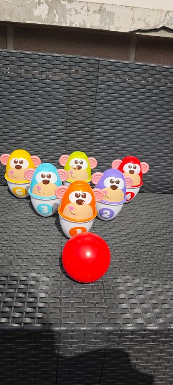 Chicco Bowling de la Jungle, Jeu de Quilles pour Bébé Chamboule tout