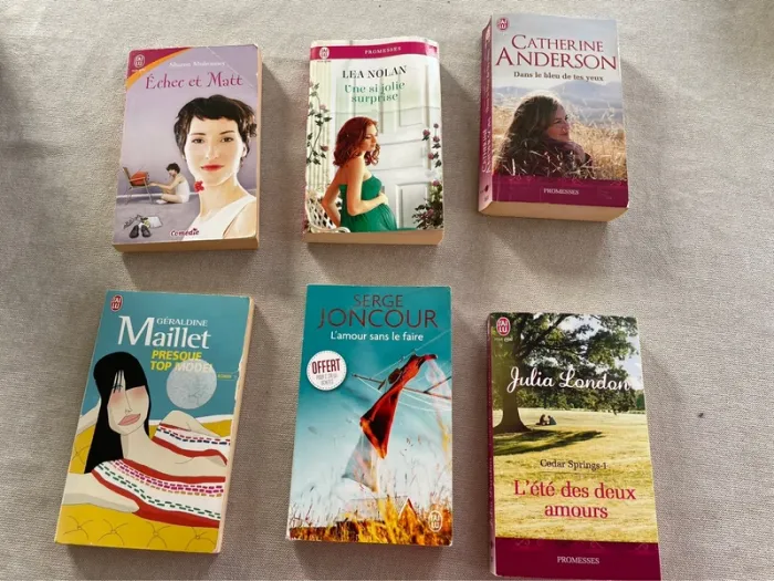 Lot de 6 livres j’ai lu