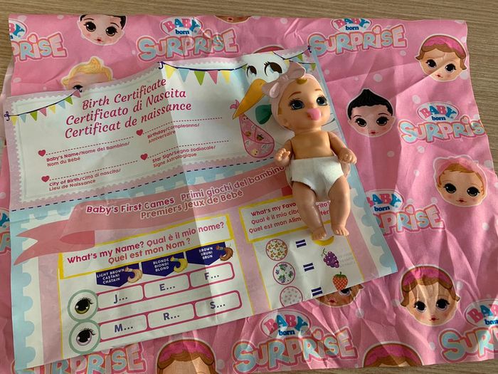 Poupée baby born surprise