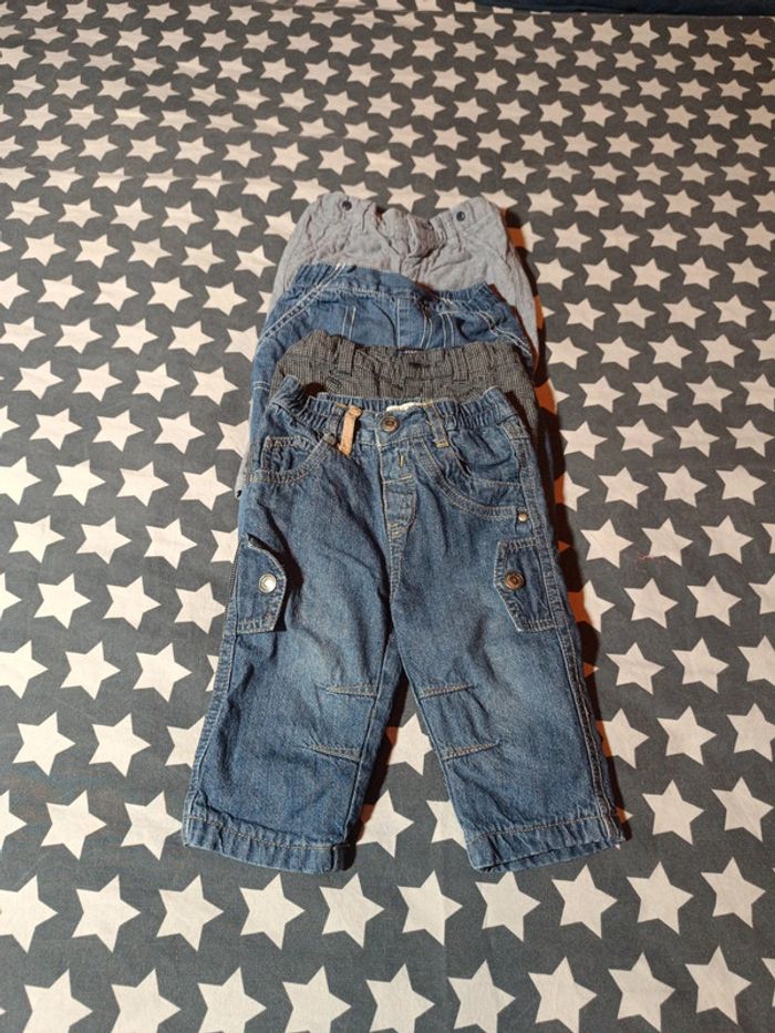 Lot de 5 pantalons T9 mois en bon état - photo numéro 5