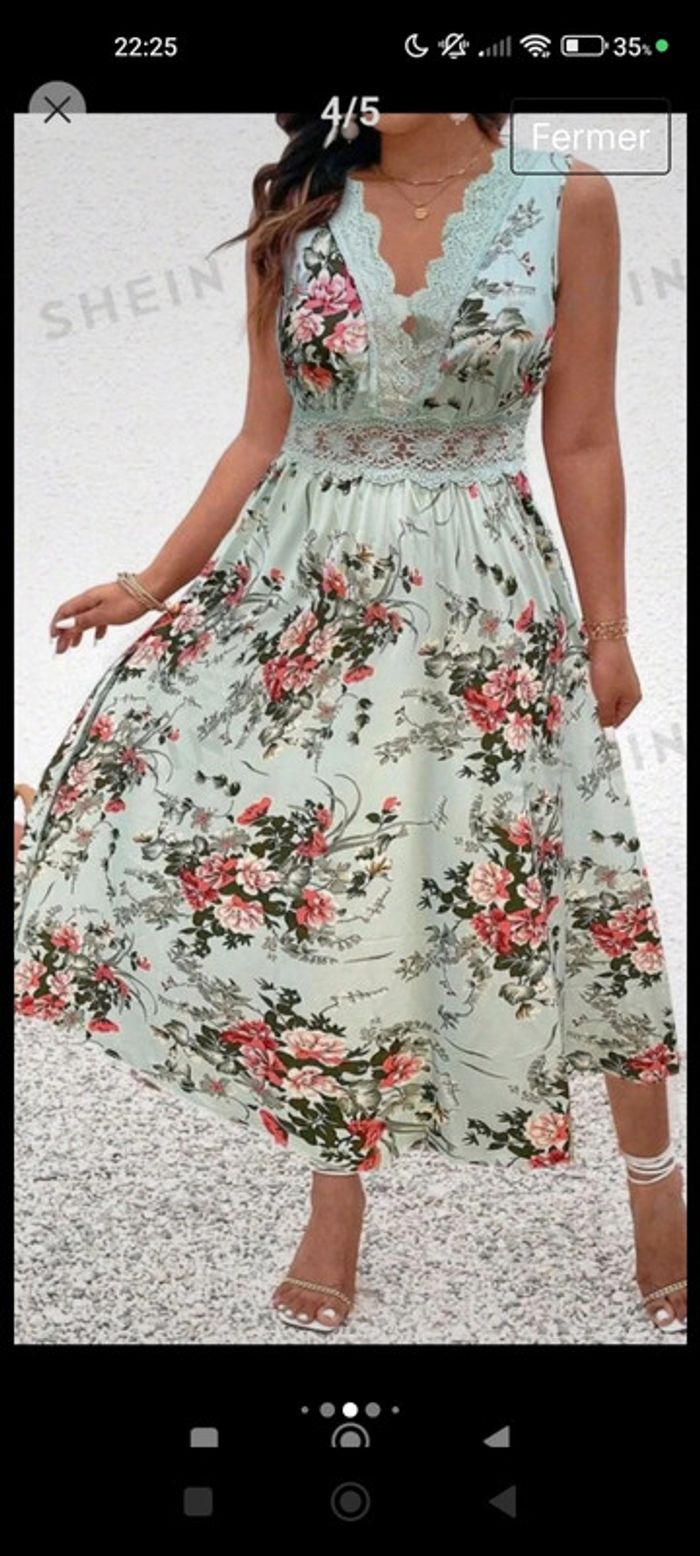 Très belle robe fleurie - photo numéro 5