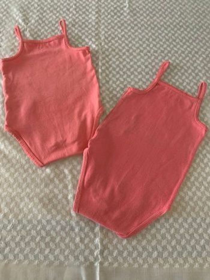 Lot de 6 Bodies à bretelles 6 mois fille - photo numéro 7