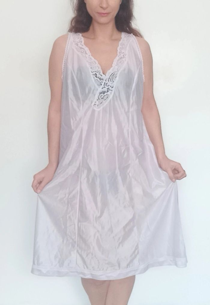 Nuisette vintage rose poudré grande taille - photo numéro 3