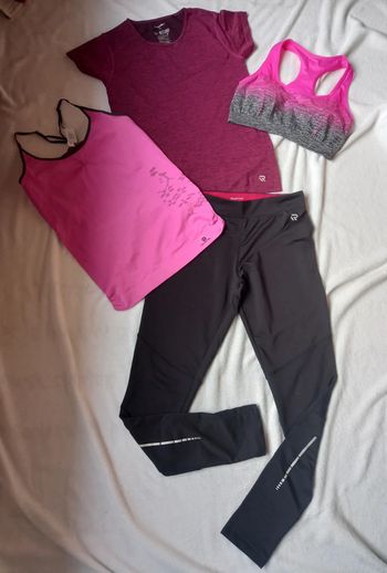 vêtements de sport fitness (à la pièce)