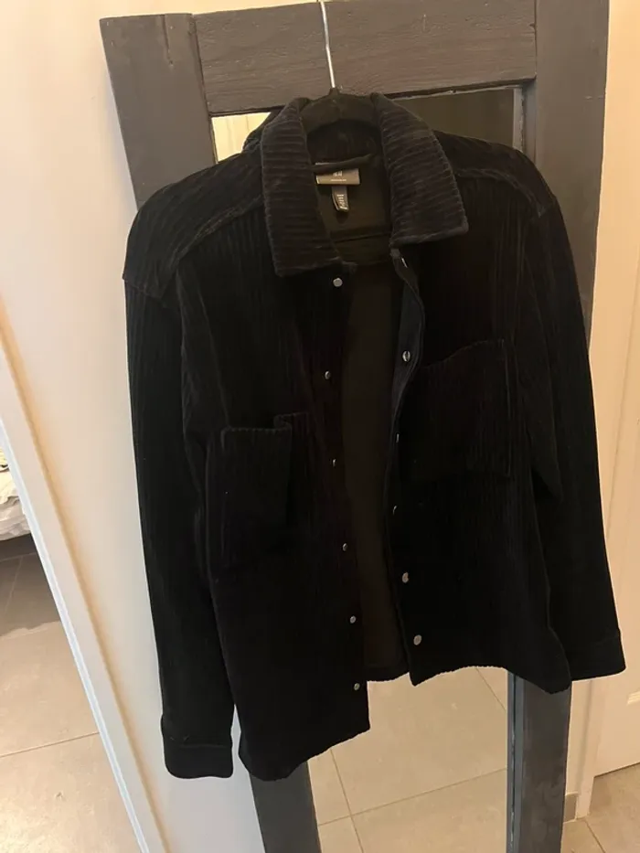 Veste sur chemise en velours