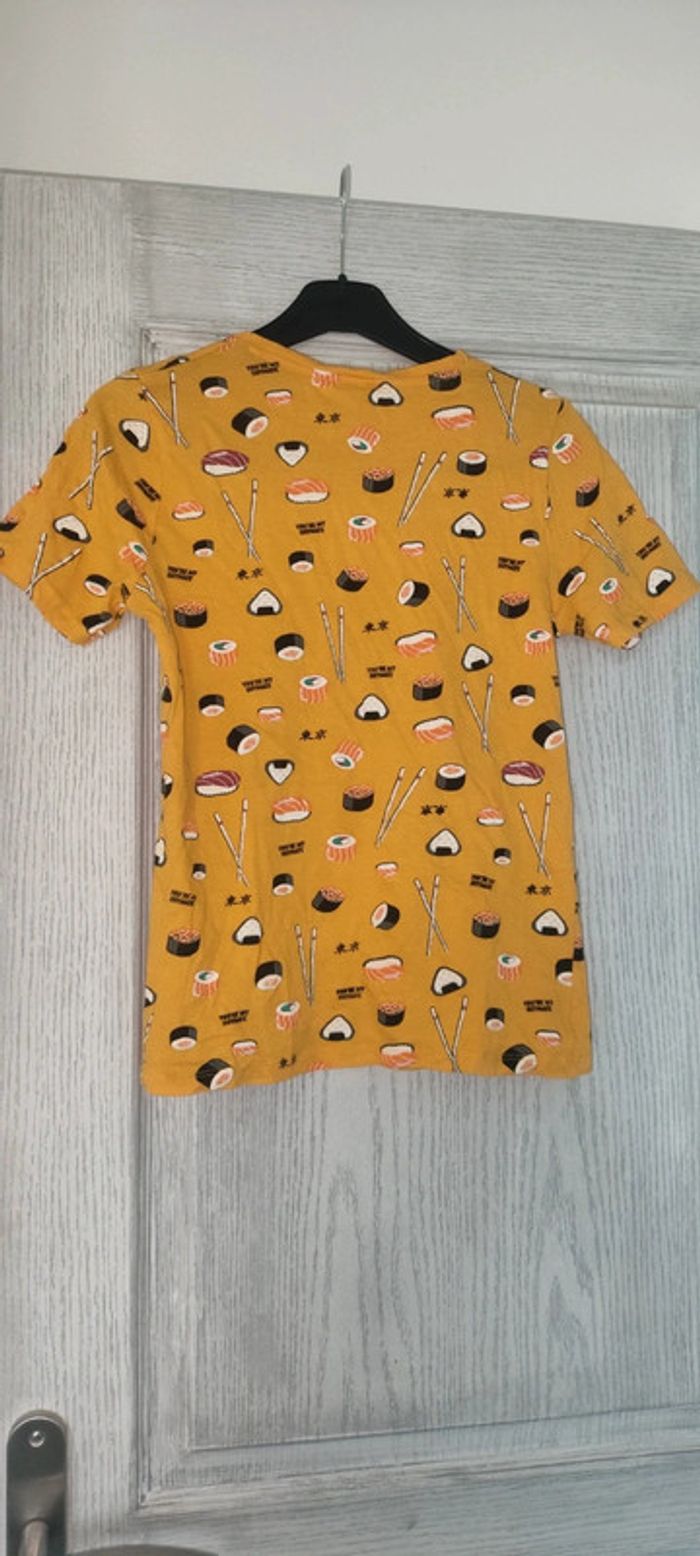 t-shirt jaune sushi - photo numéro 2