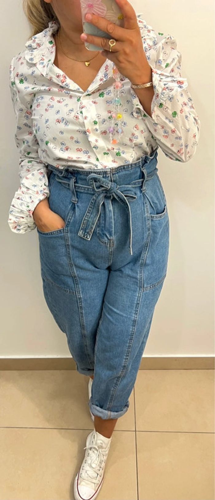 Chemise Fleurie Modèle Colomb Claudie Pierlot Taille 38 - photo numéro 3
