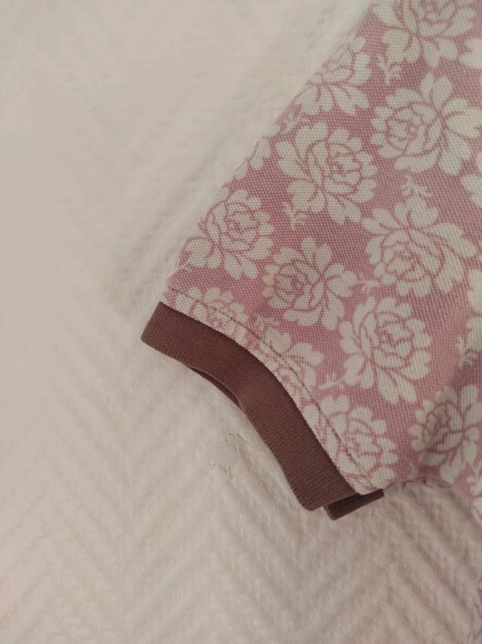 Polo joules rose et blanc 9/10 ans - photo numéro 7
