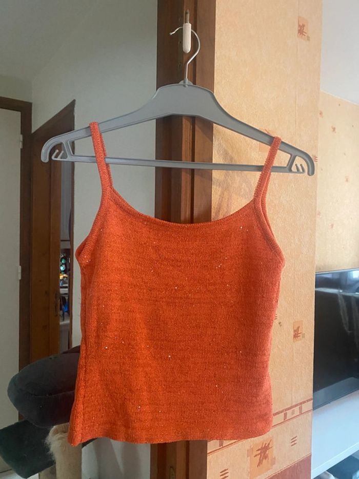 Débardeur paillette taille L neuf