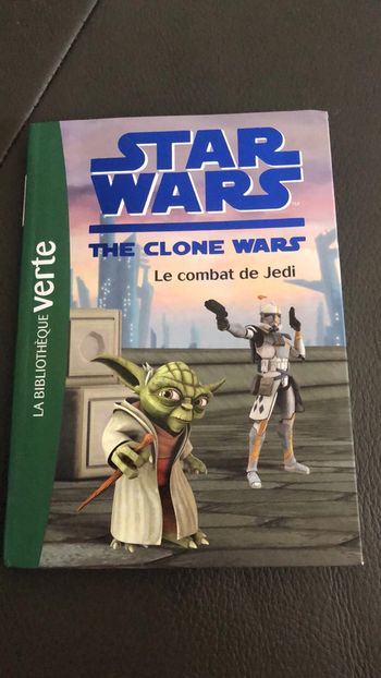 Livre Bibliothèque verte Star Wars « Le combat de Jedi »