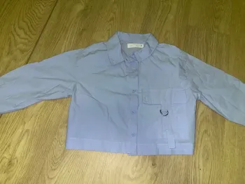 chemise bleu zara fille 8 ans