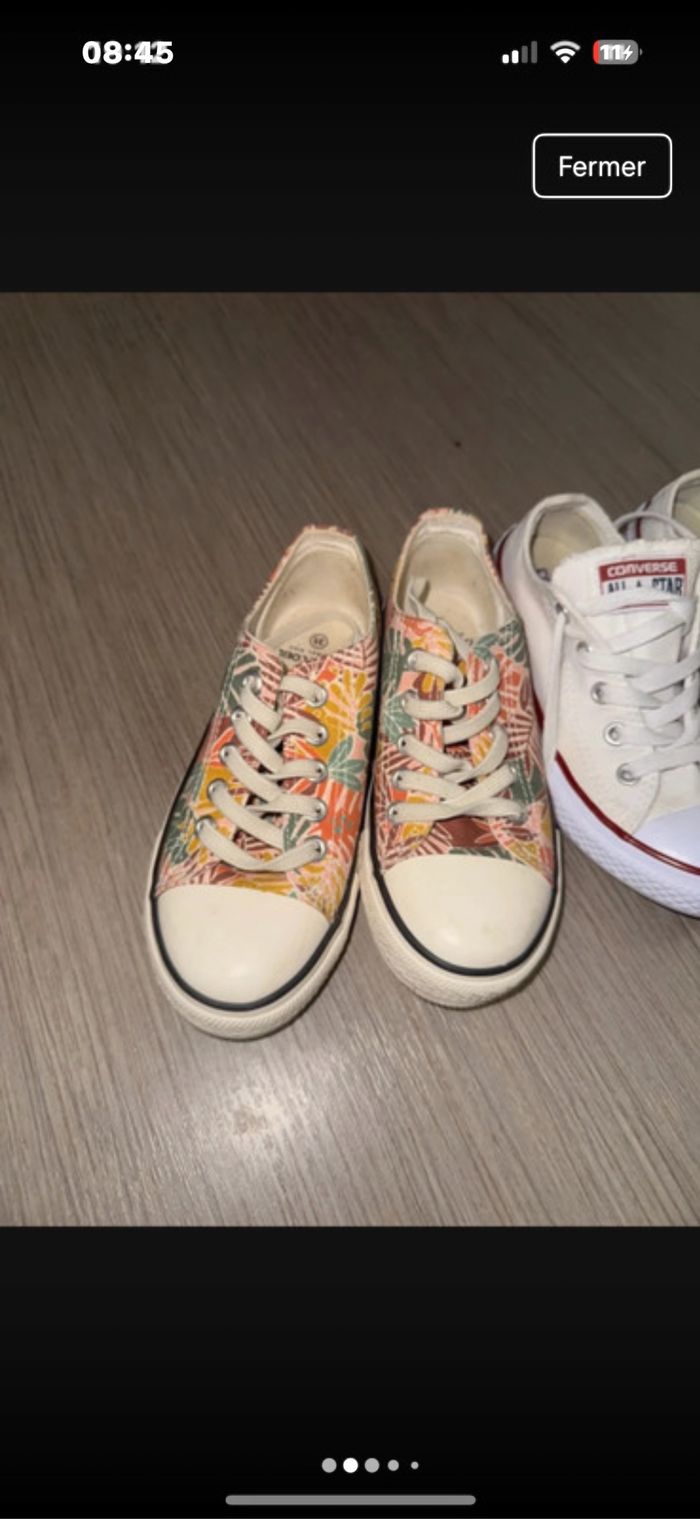 Lot deux paires basket taille 31 - photo numéro 2