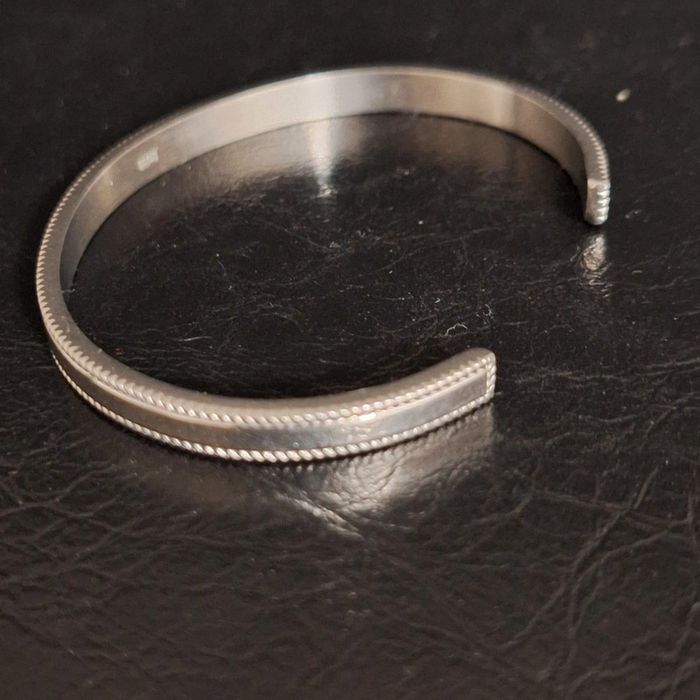 Bracelet jonc ouvert en acier inoxydable - photo numéro 2