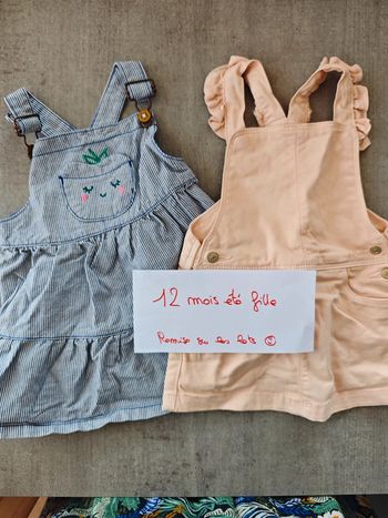 Lot de 2 robes salopette
