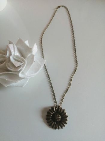 🌸Collier bronze antique avec grand tournesol 🌸