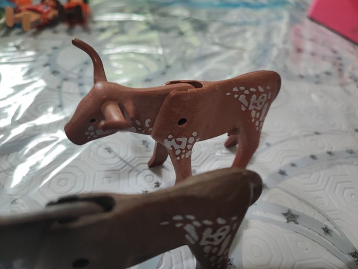 Playmobil 3 Longhorn vache boeuf - photo numéro 2