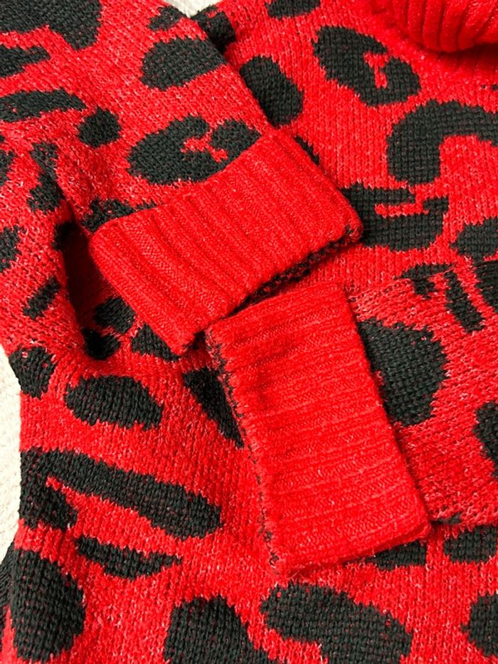 Pull Colynn rouge noir style Ladybug - photo numéro 7