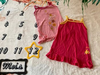 Lot de 2 robes été 12 mois