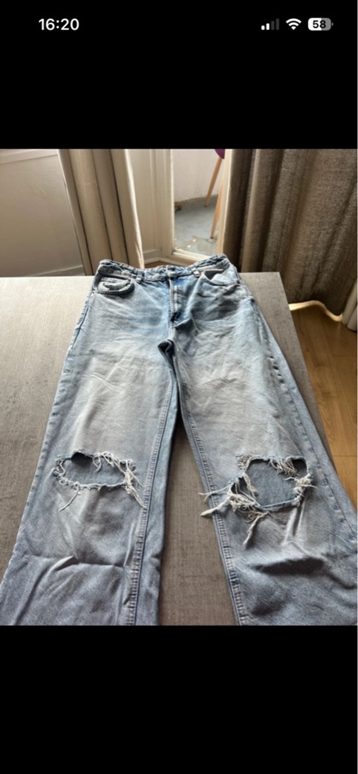 pantalon zara taille haute