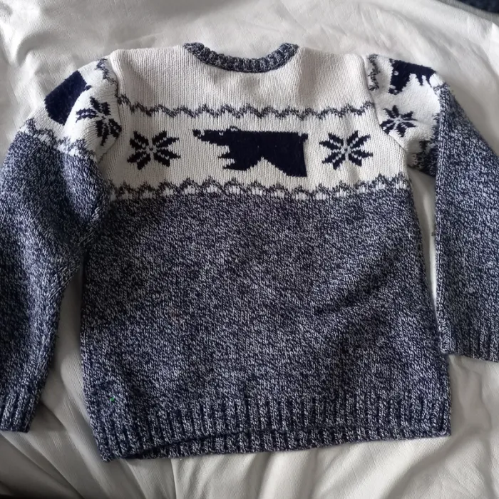 Pull d'hiver ours Cadet Rousselle 5 ans - photo numéro 4